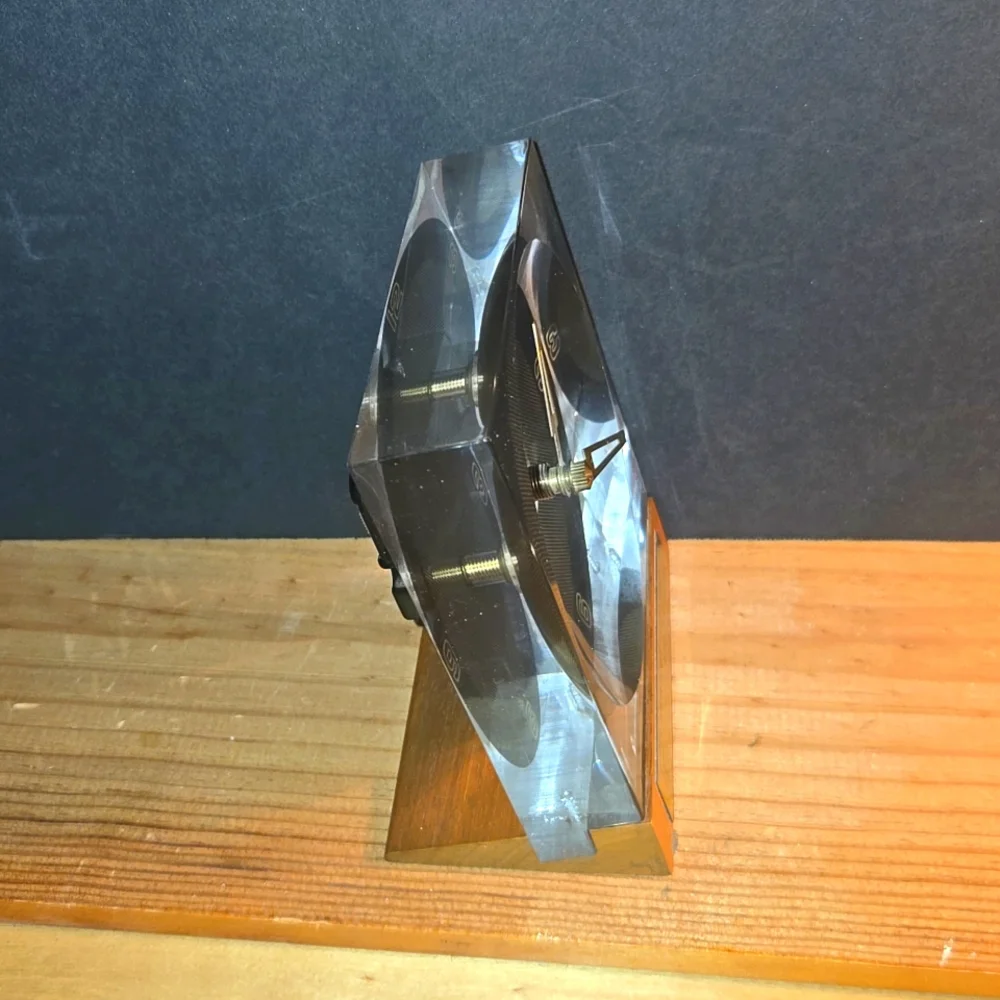 RARE 1984 GM ORION PLANT OHIO PRESIDENT RONALD REAGAN DEDICATION DESK CLOCK